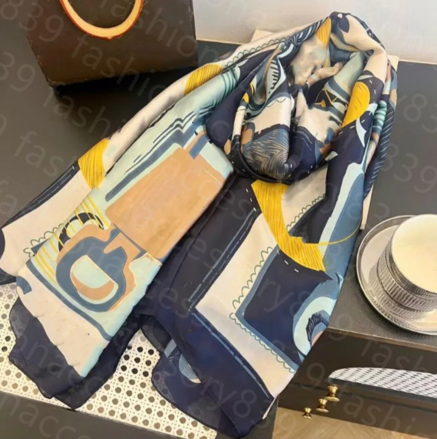 Luxurious Scarf Silk Scarf For Women High End Classic Letter Pattern Designer Shawl Scarves New Gift Easy to Match Soft Touch size 90*180cm