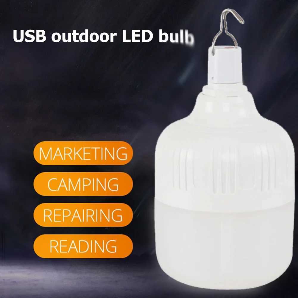 650W Portable Lantern Bulb Camping Light USB Rechargeable LED Bulb 5 Lighting Modes High Power Tent Light Outdoor Emergency Bulb C251115