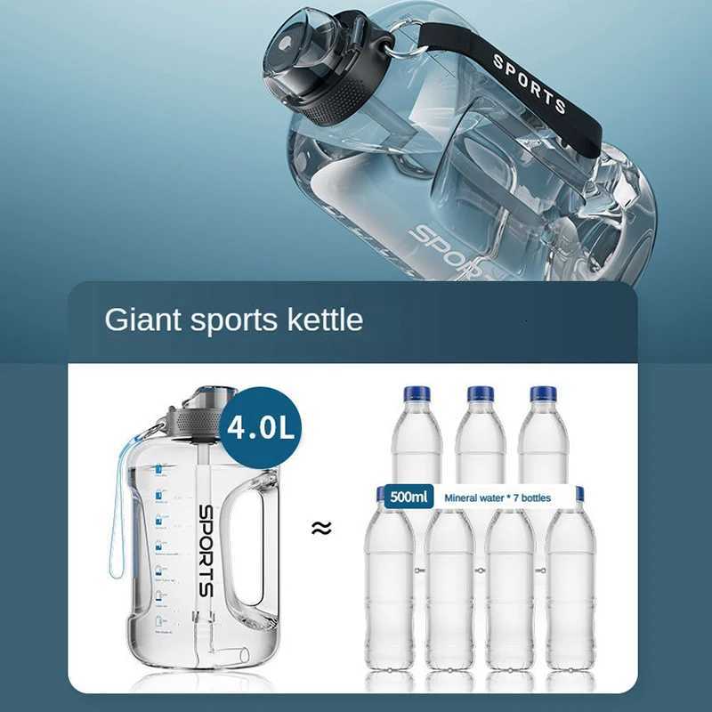 1700ML/2500ML/3800ML Fitness Cup Bpa Free Drinking Bottle Large Capacity Portable PC Sports Water Bottle With StrawW251114
