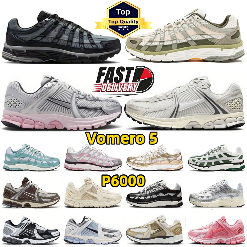 Designer Shoes P6000 v5 Men Women Sneakers Triple Black White Khaki Wolf Grey Metallic Blue Light Iron Ore Outdoor Sports mens outdoor sneakers Jogging Walking Shoes