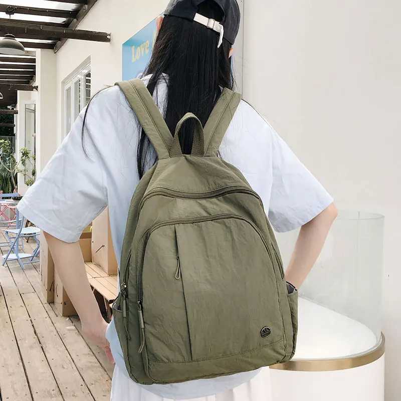 Casual Backpack Women Lightweight Waterproof Travel Backpacks Large Capacity Womens Bag College Girls School BackpackW251114