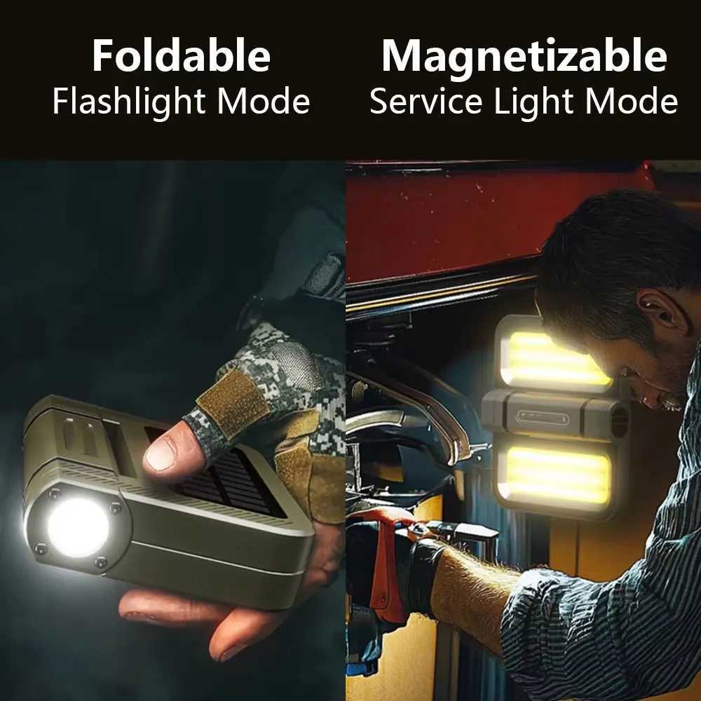 Super Bright Solar Energy Powerd Camping Light 2000LM Built-in 5000mAh Battery Rechargeable Lamp Tent Lantern With Hook M251115