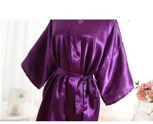 RB030 Sexy Large Size Sexy Satin Night Robe Lace Bathrobe Perfect Wedding Bride Bridesmaid Robes Dressing Gown For Women C251115