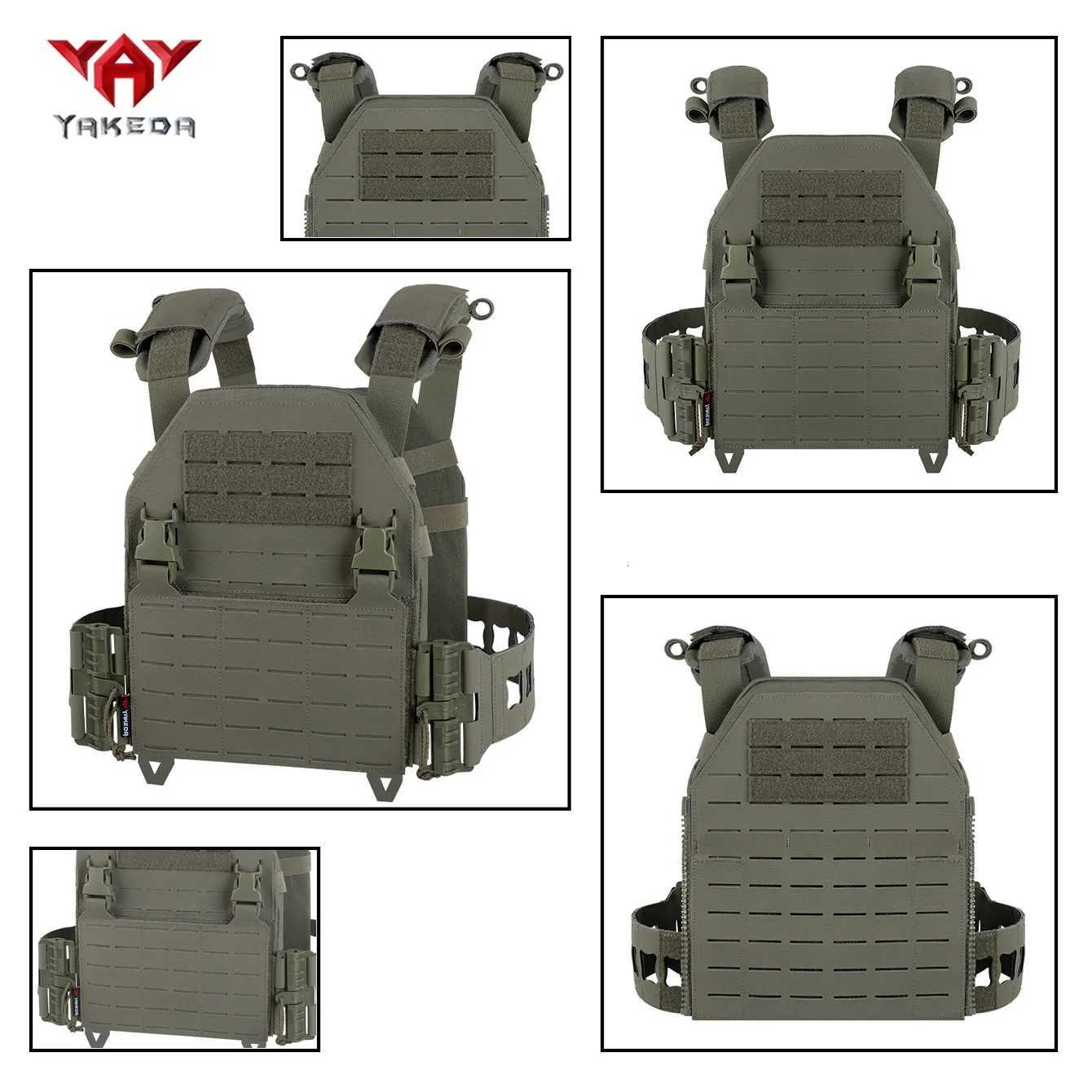 YAKEDA molle system waist quick-release hunting vest with wear-resistant and tear-resistant material XJ251114