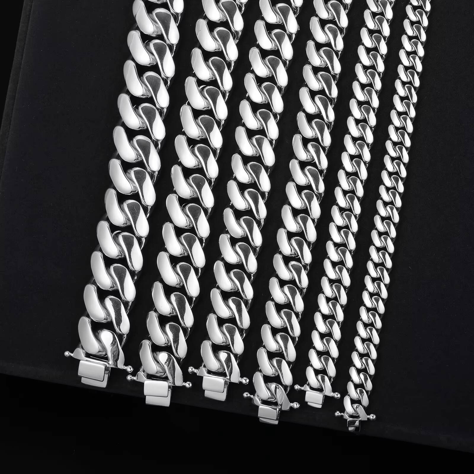 High Quality 10mm-22mm 925 Sterling Silver VVS Moissanite Diamond Miami Hip Hop Jewelry Choker Necklace for Men