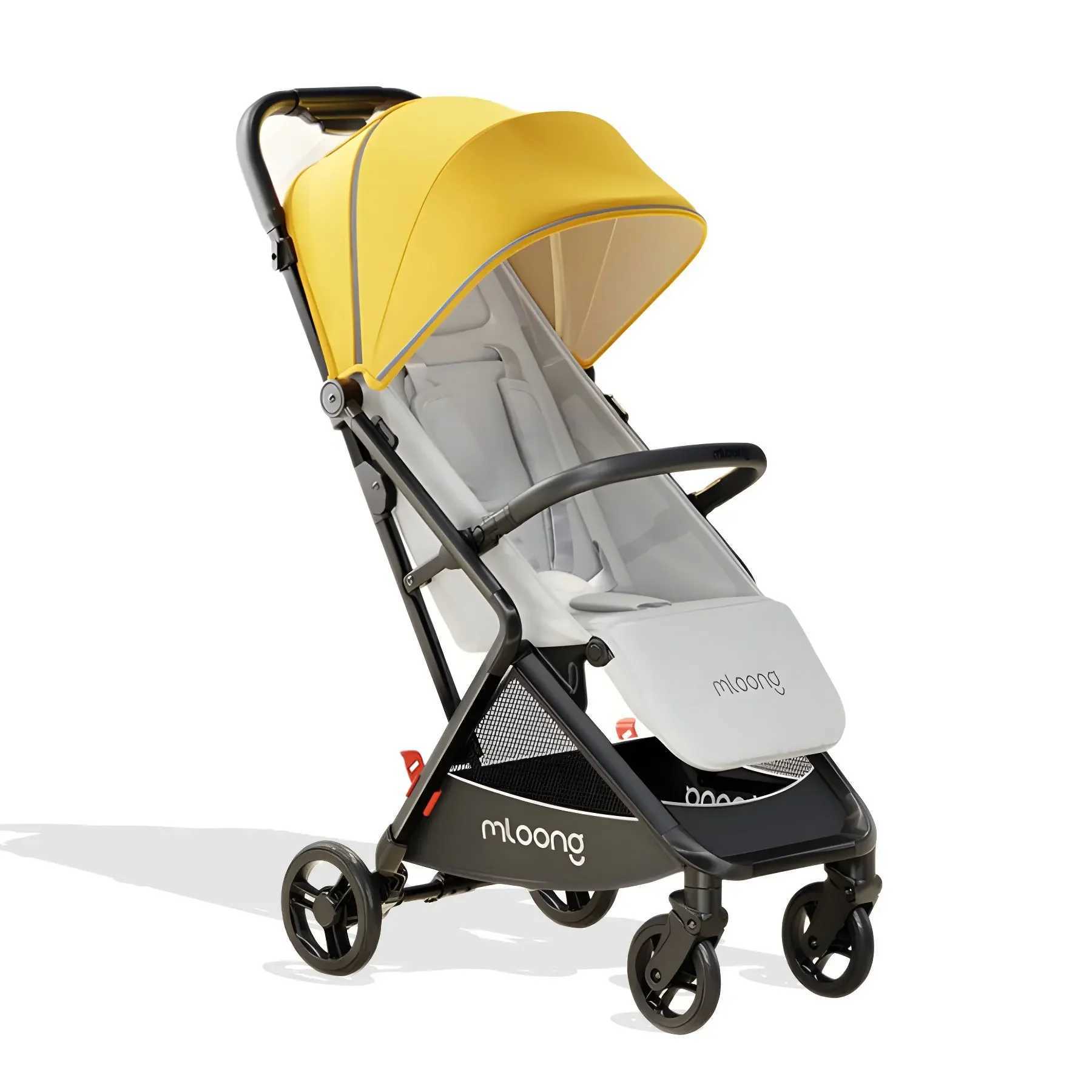 New automatic folding baby stroller lightweight foldable baby stroller can be explored through adjustable ceiling X250415