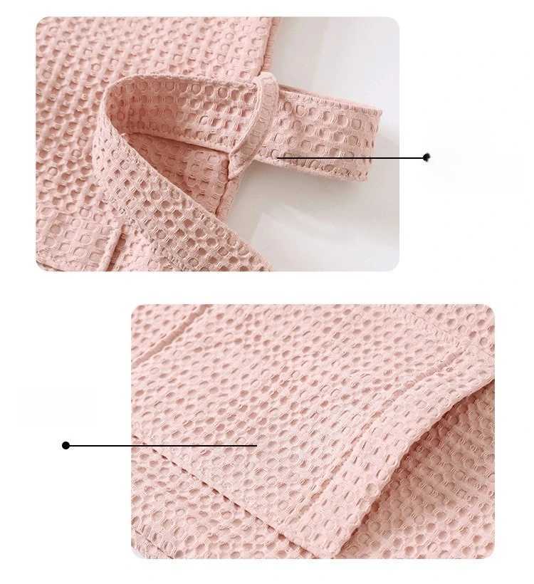 Bathrobe for Women and Men Cotton Waffle Quick Drying All Season Thin Design Hotel Bth Towel Beauty Salon Bath Robe Couples C251115