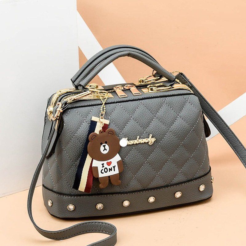 European And American New Fashion Women's With Gge Fragrant Style Handheld Small Boston Shoulder Bag
