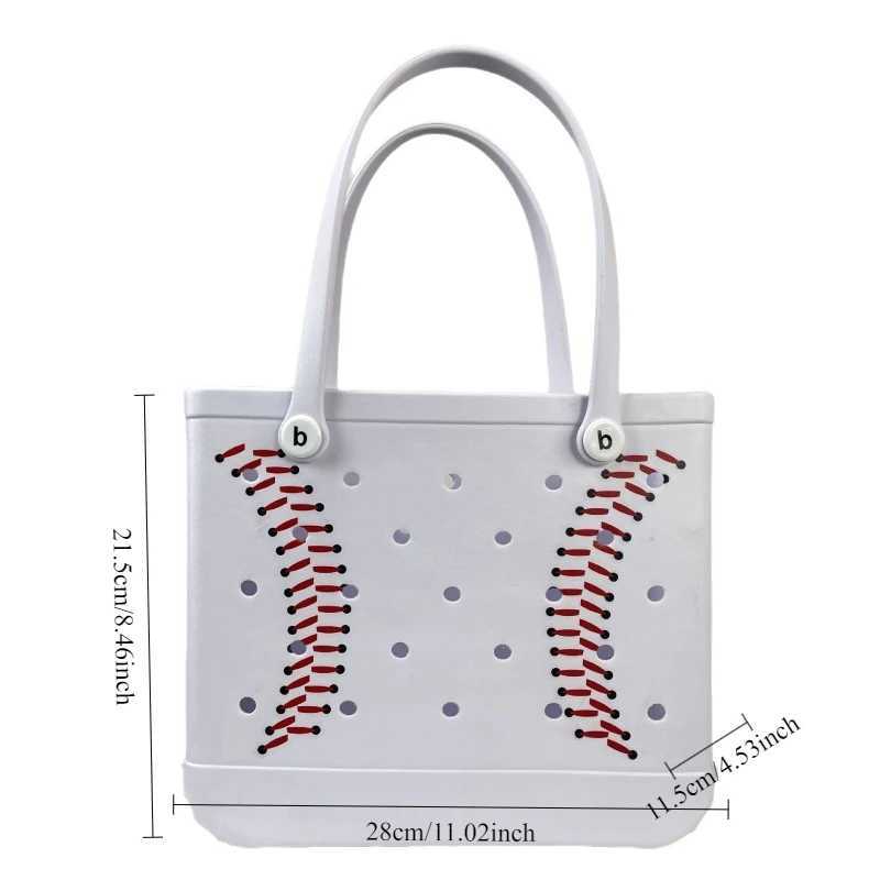 1 piece EVA beach bag large capacity waterproof mesh handbag portable travel sports equipment organizer wear-resistant design W250415