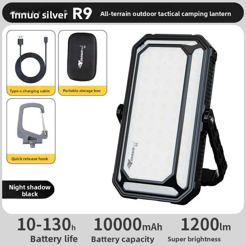 10000Mah LED Camping Tent Light Rechargeable Outdoor Emergency Lighting Waterproof Portable Hanging Night Lamps Camping Lighting M251115