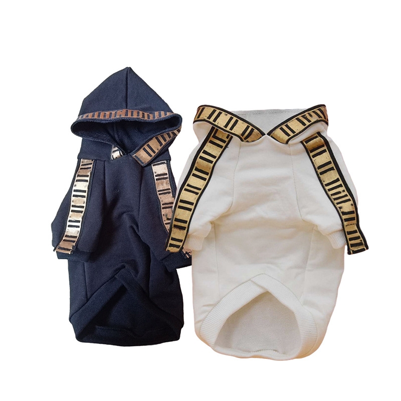 Designer Dog Clothes Luxury Brand Style Dog Hoodie with Classic Letters Pattern, Warm Pet Sweatshirt for Small Medium Dogs, Fashion Pet Apparel Y399