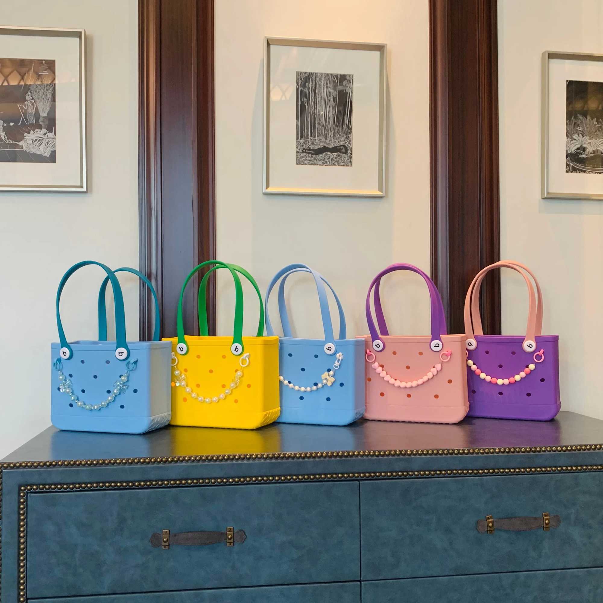 Handbag waterproof shopping bag beach bag rubber bag large capacity beach bag W250415