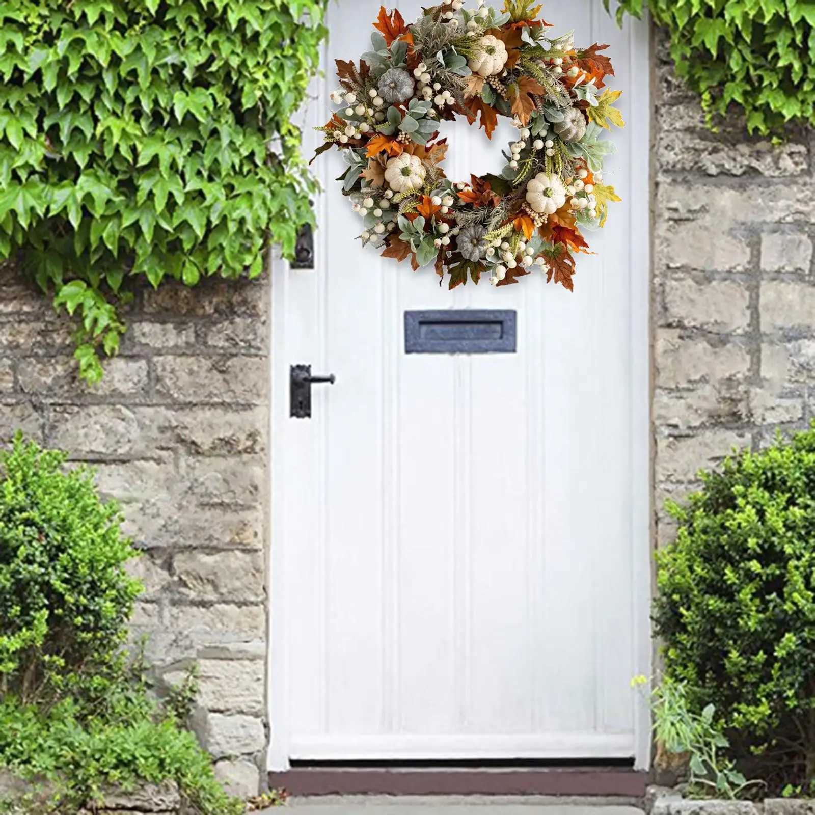 Festive Autumn Door Wreath - Simple Care and Storage SolutionM251115