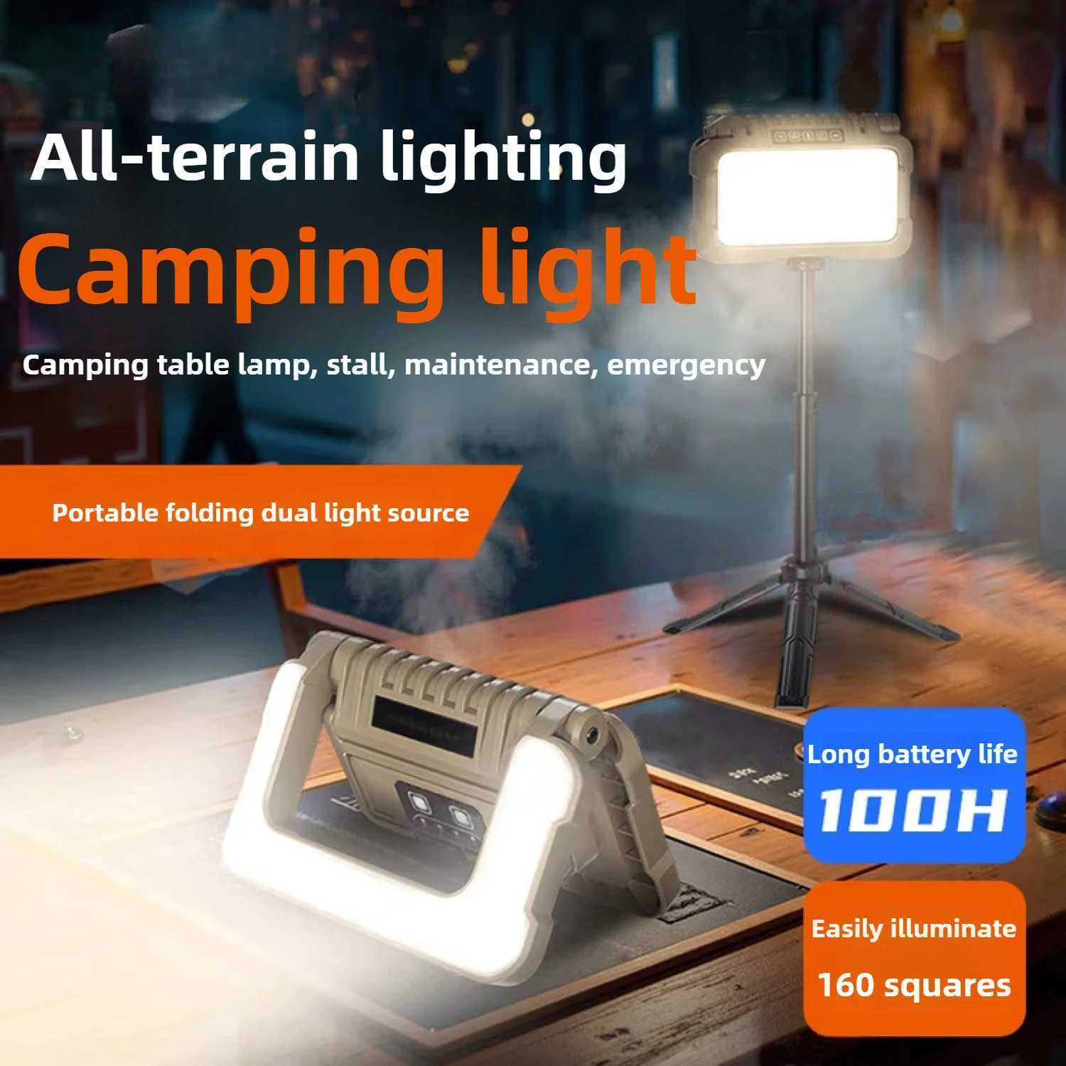 Portable Hanging Lanterns for Camping Ultra-Bright Illumination Emergency Tent Light with Rechargeable Long Battery Life M251115