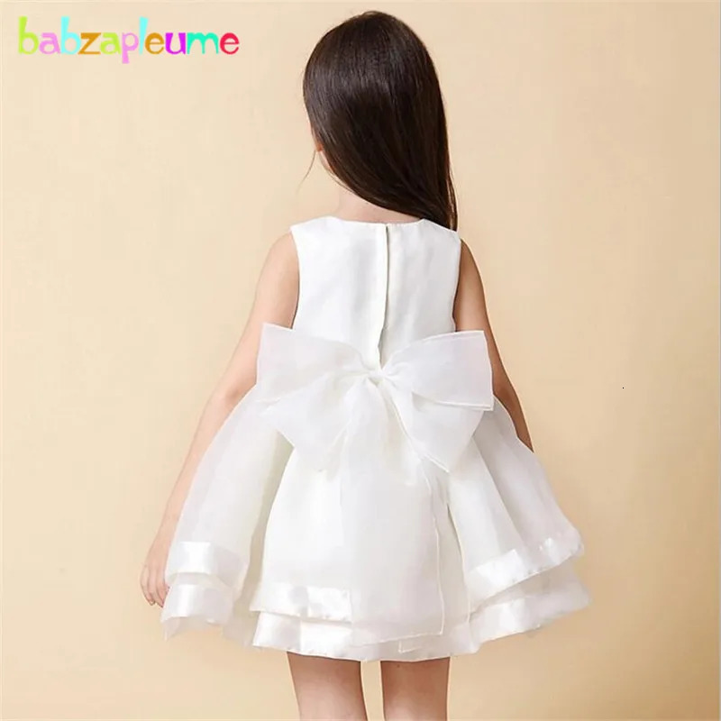 Baby Girls Dresses Fashion Mesh Princess White Dress Elegant Party Costume Infant Clothes Girls Birthday Outfit Kid Wear BC1412 250415