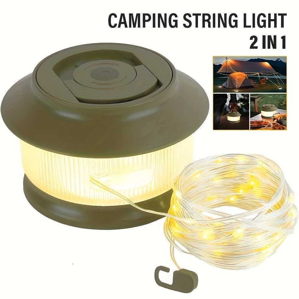 LED Camping Portable Electric Light USB Rechargeable Portable Camping Light Warm White Lighting Five Dimming Modes M251115