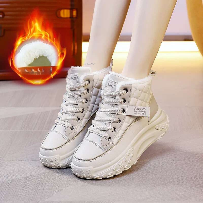 New Free Shipping Designer Shoes Designer New High Top 2025 Winter Warm Cotton With Veet For Casual Ins Korean Board Shoes Women's Trend K6705