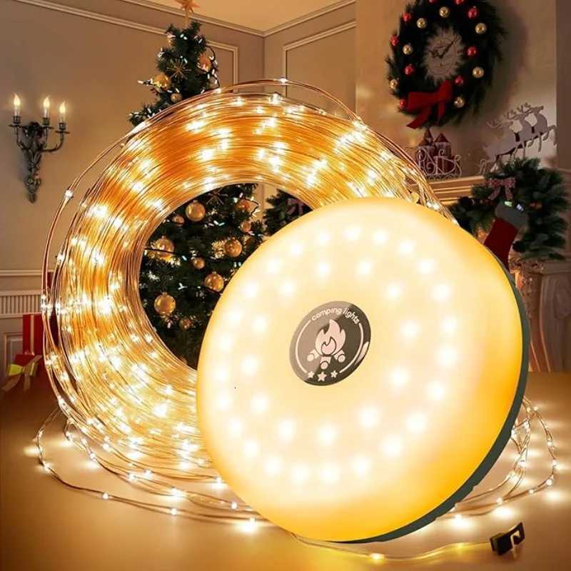 LED Camping Lamp Strip Atmosphere LED Fairy Lights Waterproof Recyclable Light Belt Outdoor Garden Christmas Decor Light String M251115