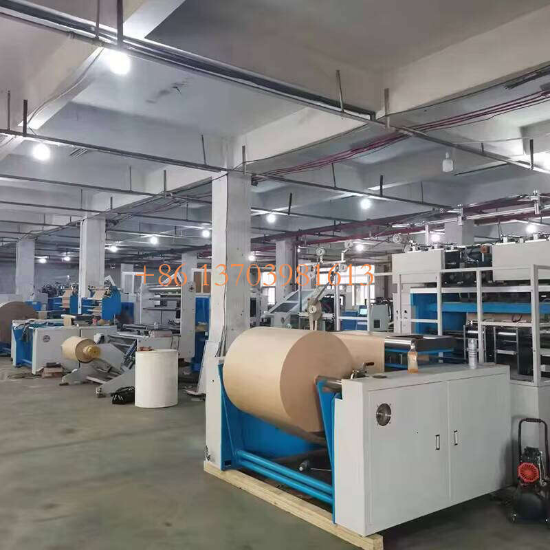 Yugong Machine De Fabrication De Tole Bakery Food Flat Bottom Kraft Biodegradable Fully Automatic Kraft Paper Bag Making Machine