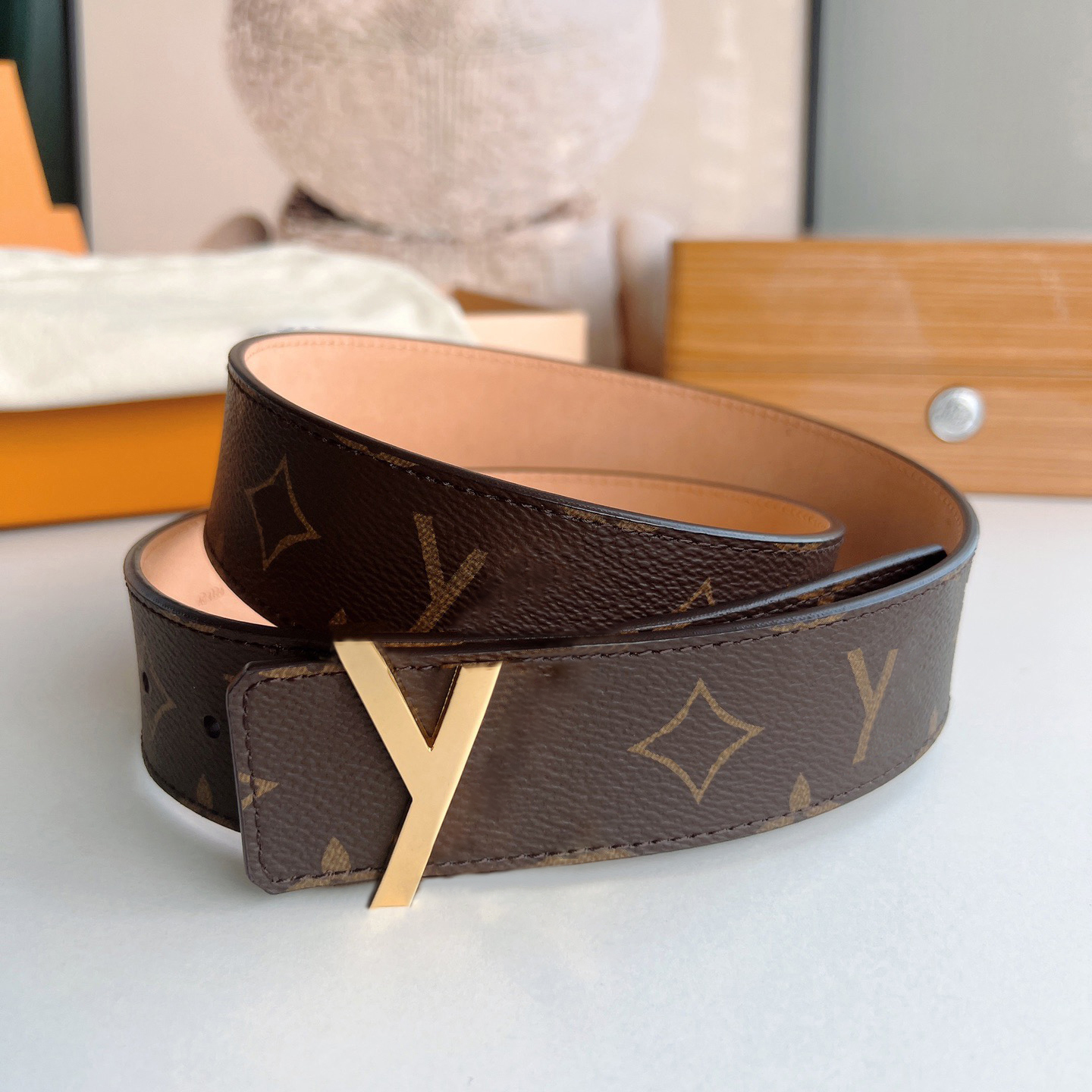 Designer belt men belts for women designer mens belt luxury belt length woman belt fashion letter smooth buckle designer belt