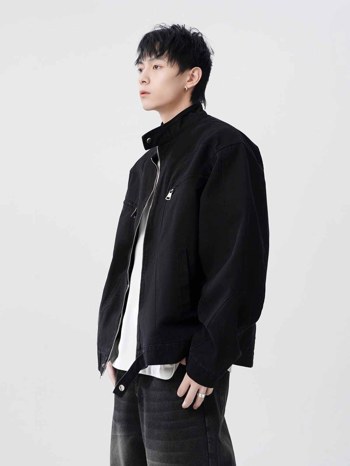 C11157 Sweatshirts for men spring 2025 new styles for inner wear loose heavyweight