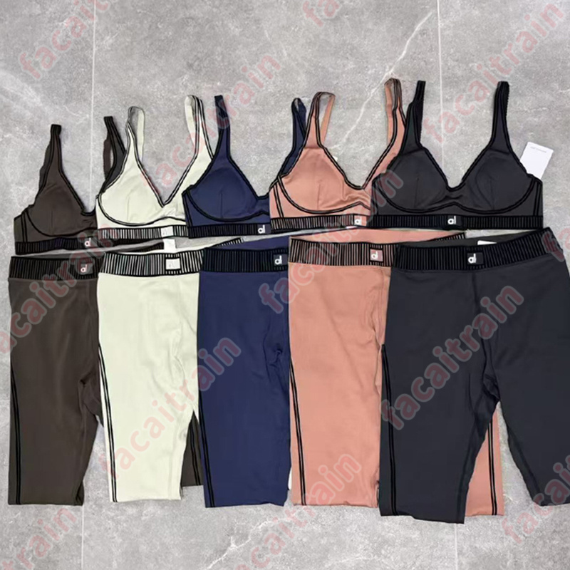 Womens Yoga Sets Fashion Gym Sets Women Fitness Sports Bra And Leggings Set High-waisted Yoga Pants Quick-drying Seamless Yoga Set For Women