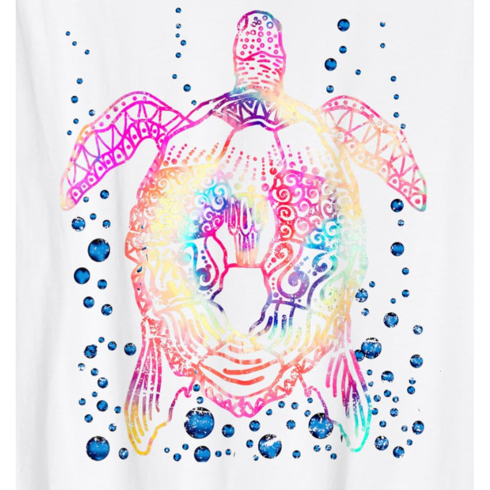T shirt for Mens Ocean Animal Tie Dye Tribal Sea Animal Maori Turtle Graphic Tee Casual Tops Clothes Short sleeve cool