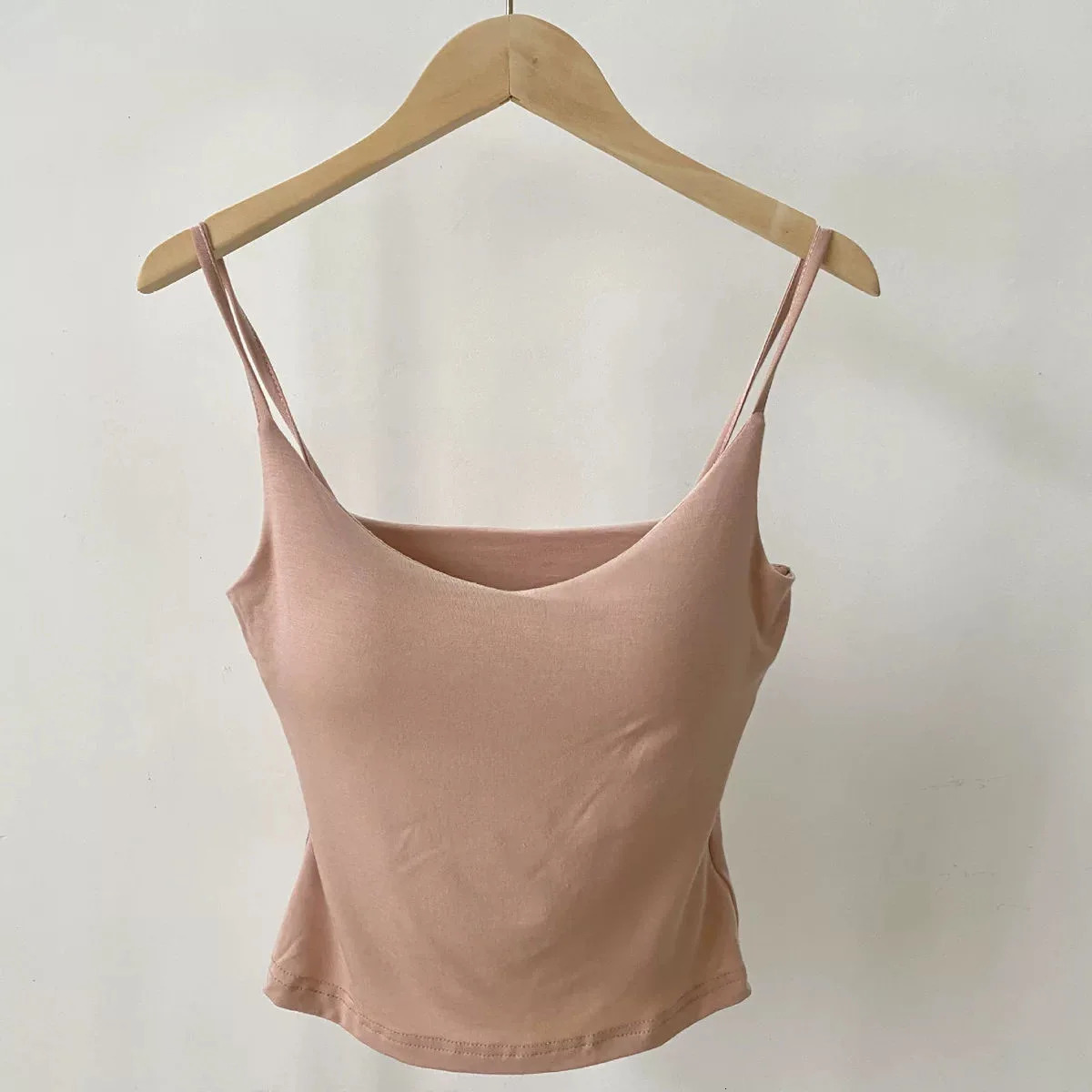 Cotton Comfort Soft With Chef Pad Camisole 2025 Summer Womens Basic Casual Camis Solid Sexy Italian Strap Vest Y2k Tube Top 250407