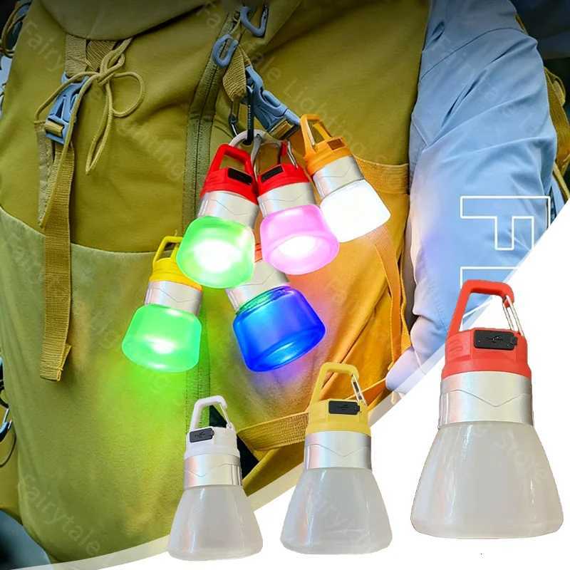 Portable Camping Lantern Outdoor Camping Water Bottle Light Hiking Multi Scene Atmosphere Hanging Spotlight Flashlight M251115