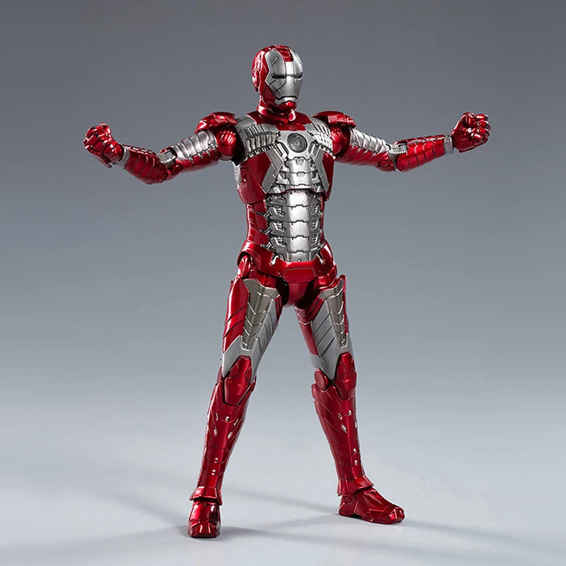 ZD Toys Marvel Official Licensed Iron Man MK5 7Inch Tony Stark Action Figure Avengers 1/10 Scale Collectible Model Kids Gifts Bulk Wholesale
