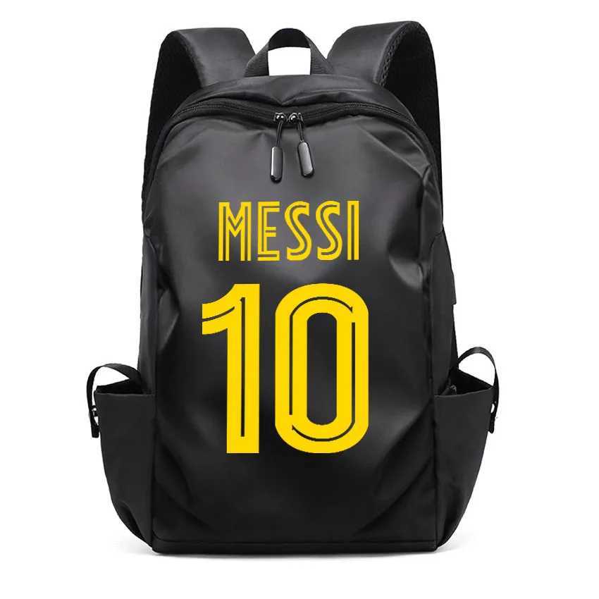 Football Super Stars MESSI Backpack Boy Girl Unisex College Student Backpack Women Men Laptop Teens Student USB Port RucksackW251114