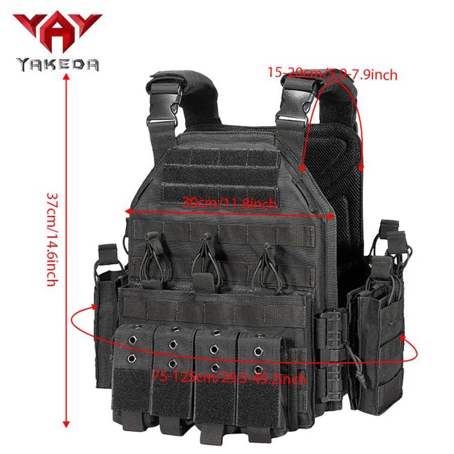 YAKEDA Quick Disassembly Tactical Training Vest Outdoor CS Protective Equipment Combat Vest Camouflage Suit XJ251114