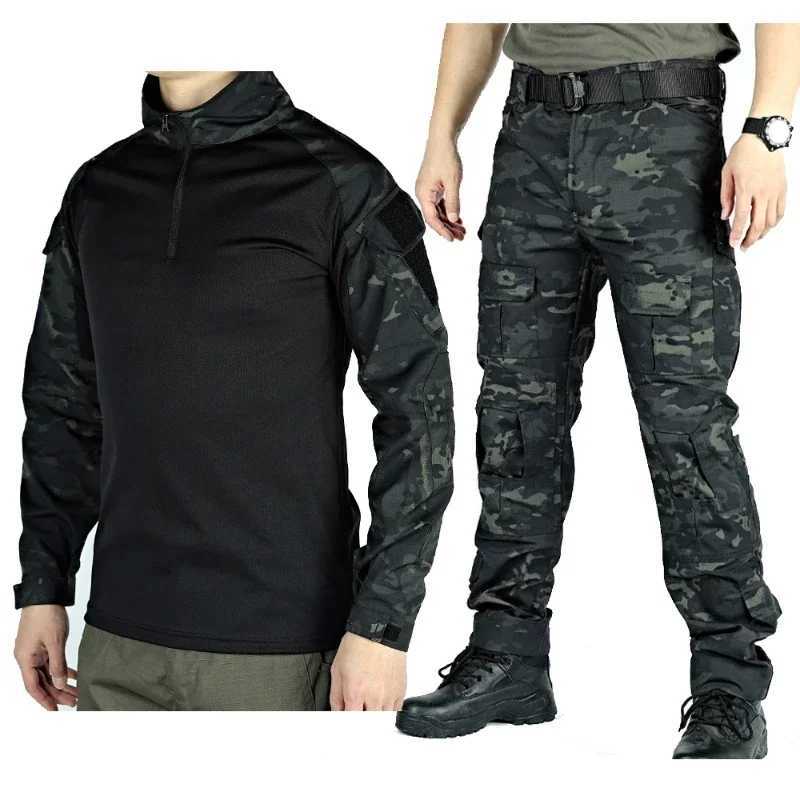 G3 tactical set military parts set mens hunting training uniform hiking shirt and pants outdoor ruffled field war game set W250415