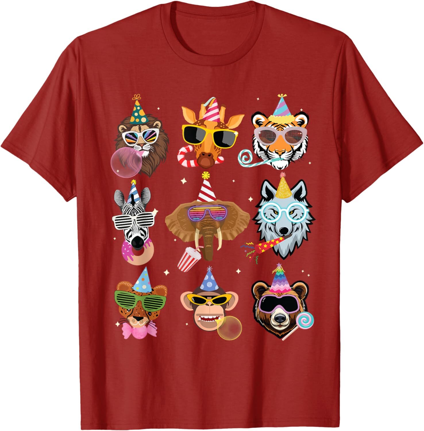T shirt for Mens Men Women and Kids Zoo Day Wildlife Animals Birthday Parties Graphic Tee Casual Tops Clothes Short sleeve