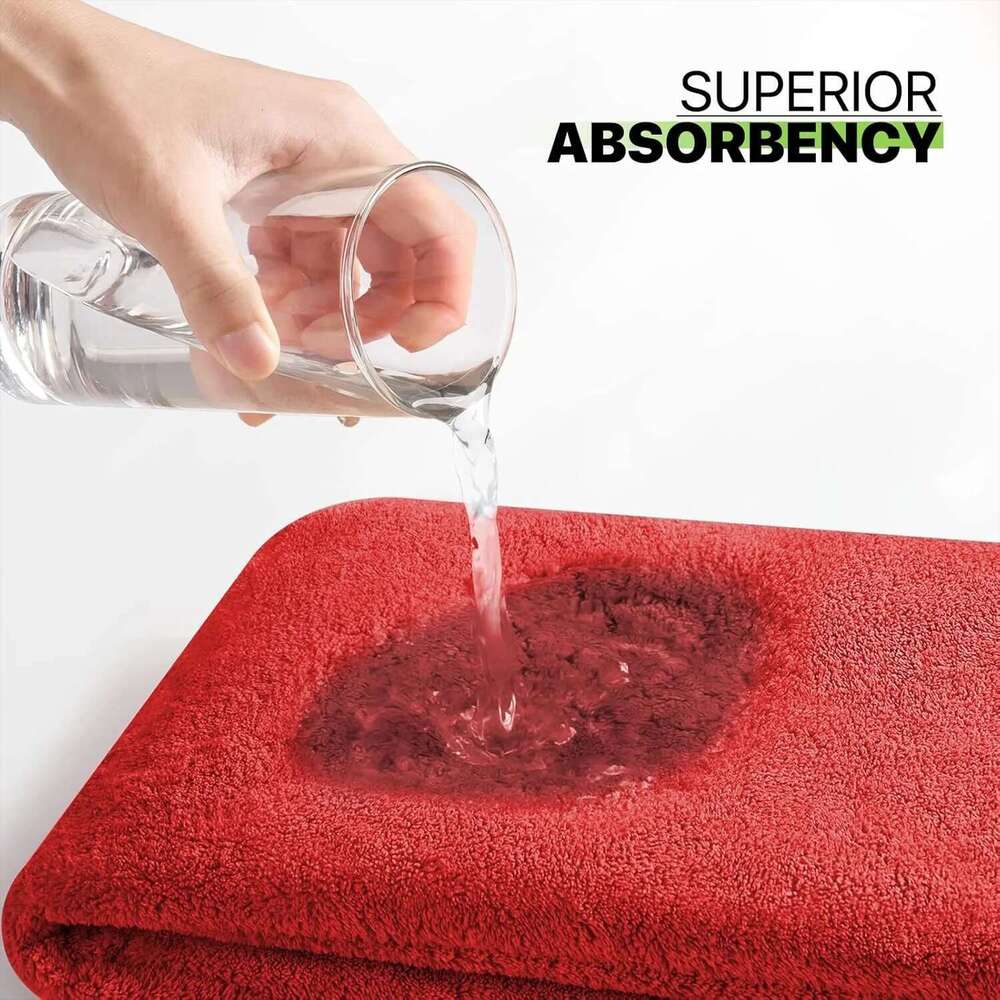 Extra Large Cotton For Bathroom Adults Oversized Quick-Dry Bath Sheet Towels Set Of 2,Red
