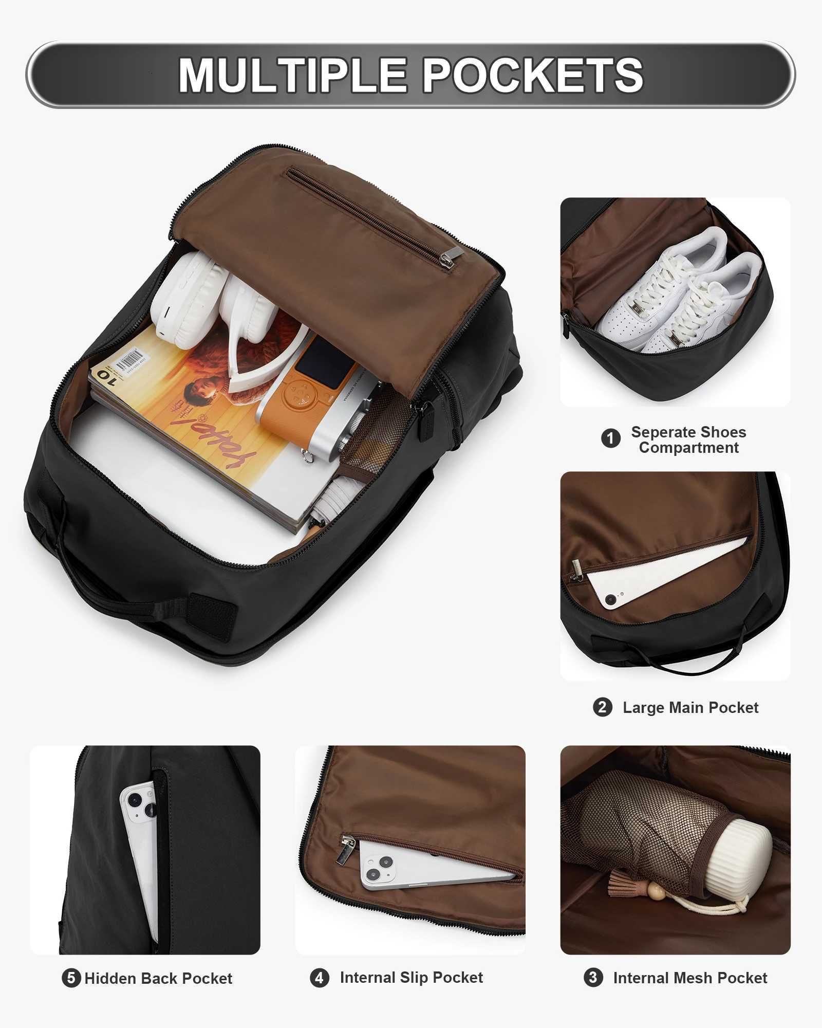 Women Backpack adult female backpack with Shoes Compartment Travel Backpack Waterproof Sports Backpack Gym Backpack Laptop BagW251114