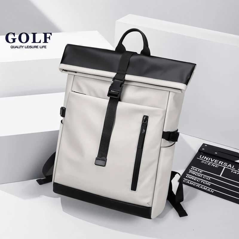 GOLF QUALITY Mens Large Capacity Oxford Cloth Backpack with 16 Inch Laptop Compartment High Quality Travel Fashion Camping BagW251114