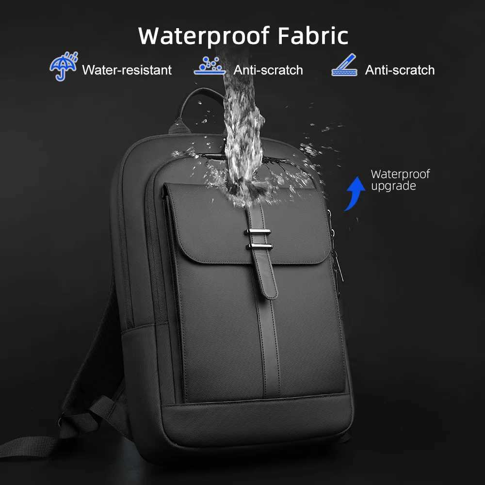 HK Slim 156 inch Laptop Backpack for Men Waterproof Business Backpack Anti-Theft School Bag Travel Daypacks for Daily Cmute Y251114