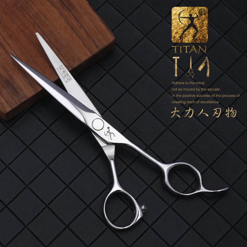 Titan barber scissors hairdressing cutting tools thinning shears for hairdressers 5.56.06.5 inch 440c steel 250414