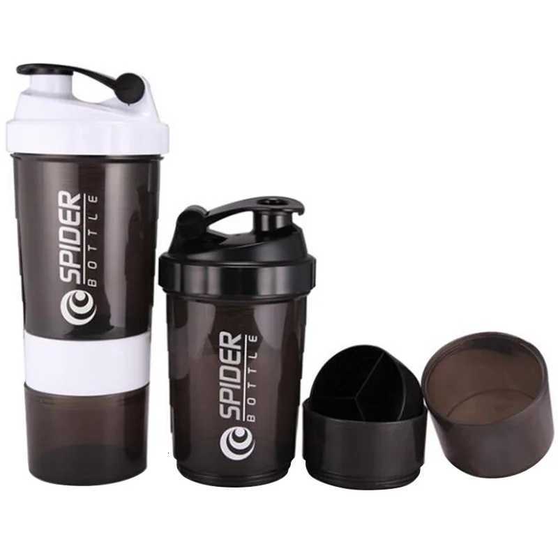 Sport Water Bottle Portable Protein Shake Cup 3 Layers Shake Cup with Measurement Marking Gym Fitness Protein Shake BottleW251114