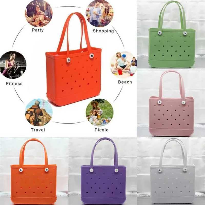 Womens handbag EVA waterproof beach handbag hollow hole bag womens multi-purpose storage bag popular large capacity bag W250415