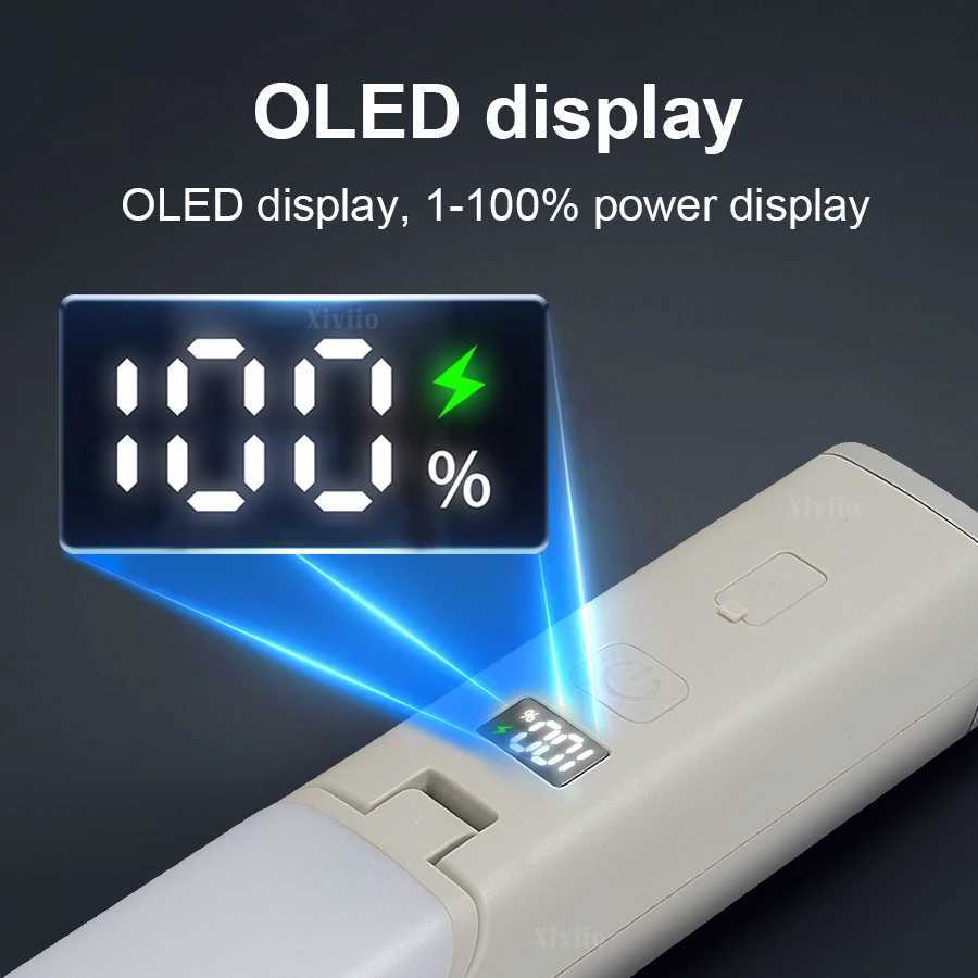 LED Protable Rechargeable Camping Light Tent Chandelier Ultra Long Life Multi-function Flashlight Folding Hand Lamp M251115