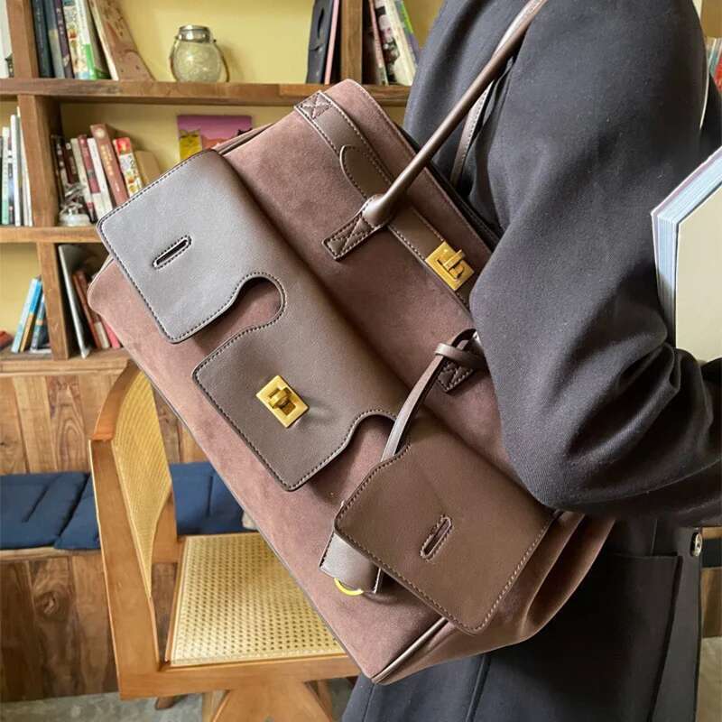 Designer Large Capacity Lock Tote Clutch Travel Genuine Leather Wing Handbag Female Shoulder dh1100029076 hot Bags Roomy Commuter Bag