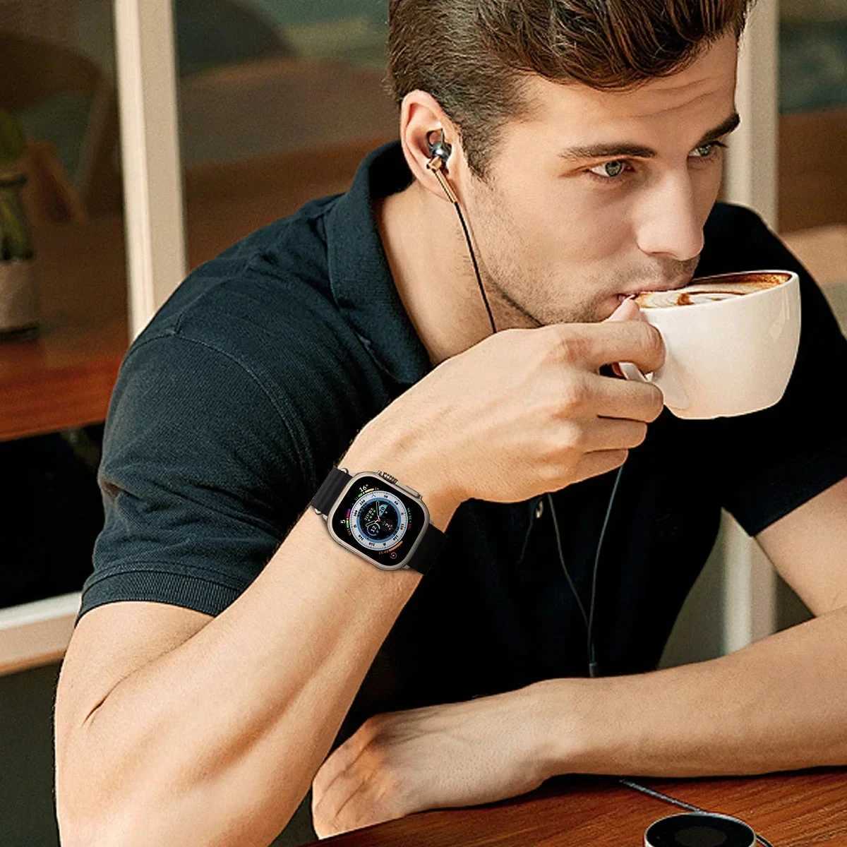 Ocean Silicone band for Apple Watch straps 46mm 45mm 40mm Ultra 2 49mm 44mm 41mm 38-42mm sport bracelet series 10 9 8 7 6 5 4 SE W251114