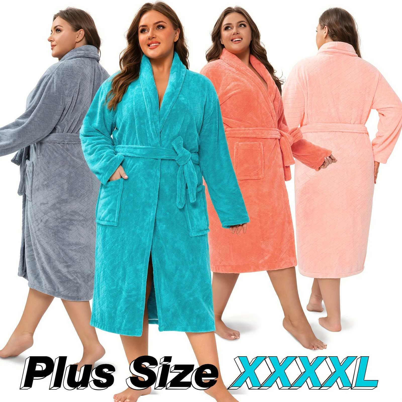 Womens bathrobes large coral fleece bathrobes super absorbent bath towels quick drying soft skin-friendly nightgowns C251115