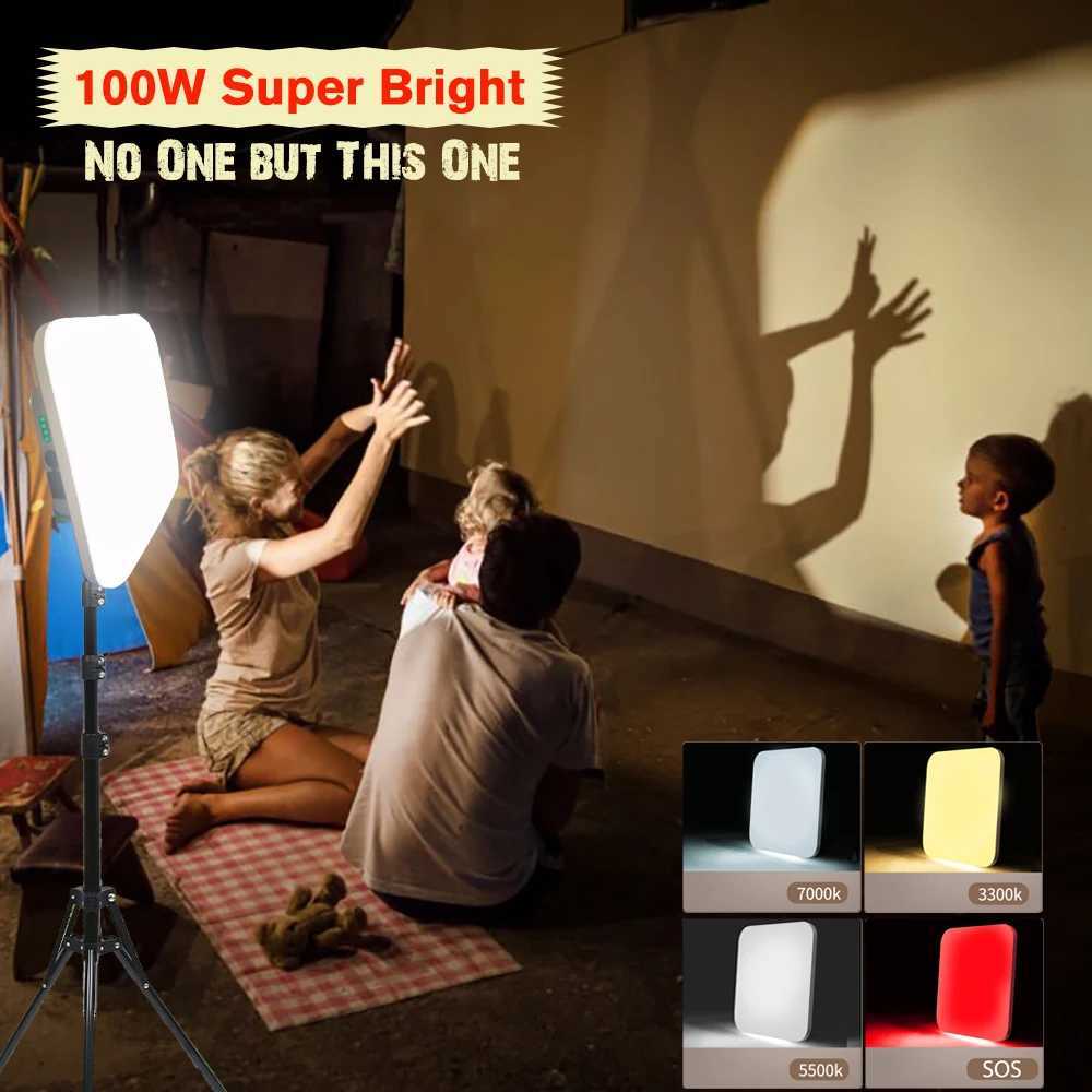 18000mAh 100W Rechargeable LED Camping Lantern Strong Light Portable Torch Tent Light Emergency Work Maintenance Light M251115