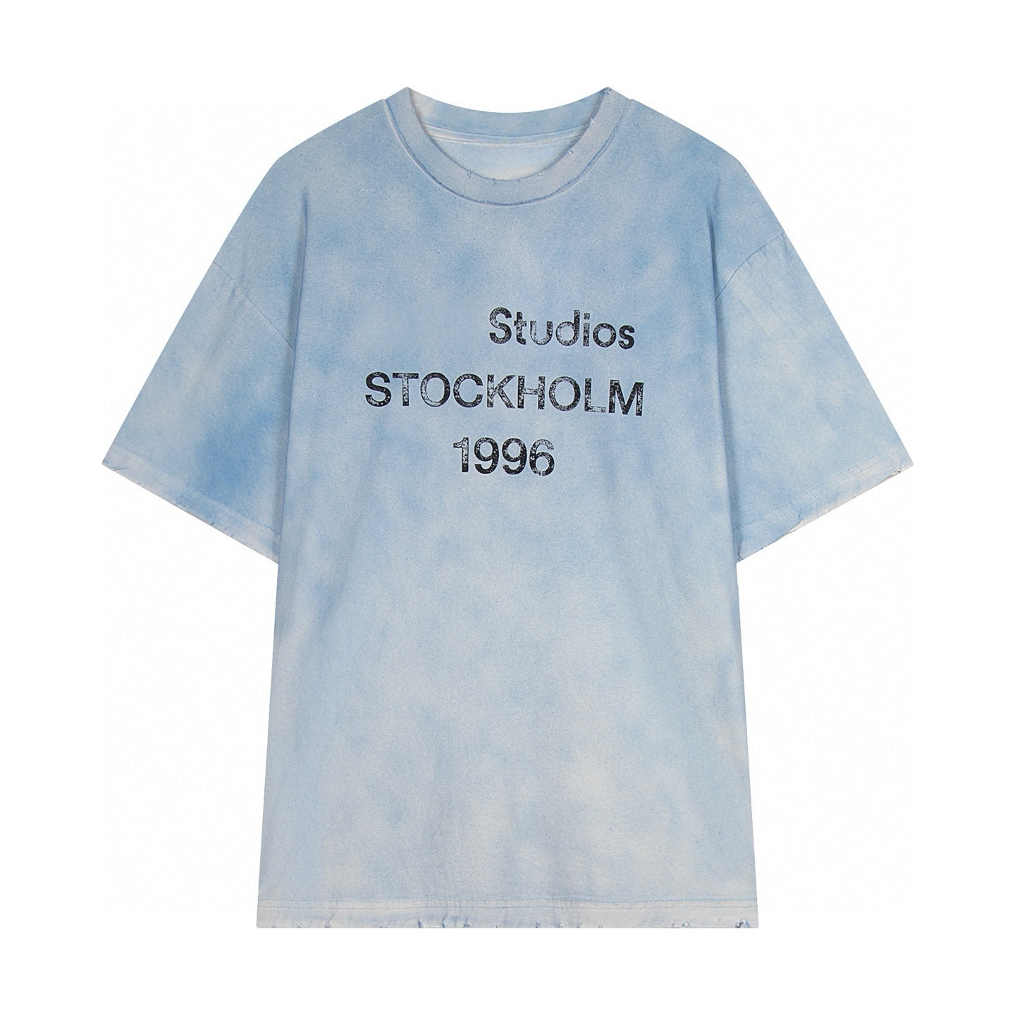 2026 10A acnestudiostshirt Women Fashion Shirt Y2k Retro Washed Round Neck Short acnelies studio High Quality Breathable Summer Tshirts Designer Luxury 3e1