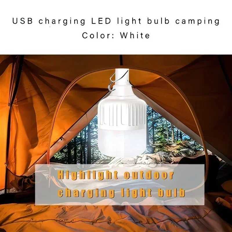 Outdoor USB Rechargeable LED Lamp Bulbs High Brightness Emergency Light Hook Up Camping Fishing Portable Lantern Night Lights M251115