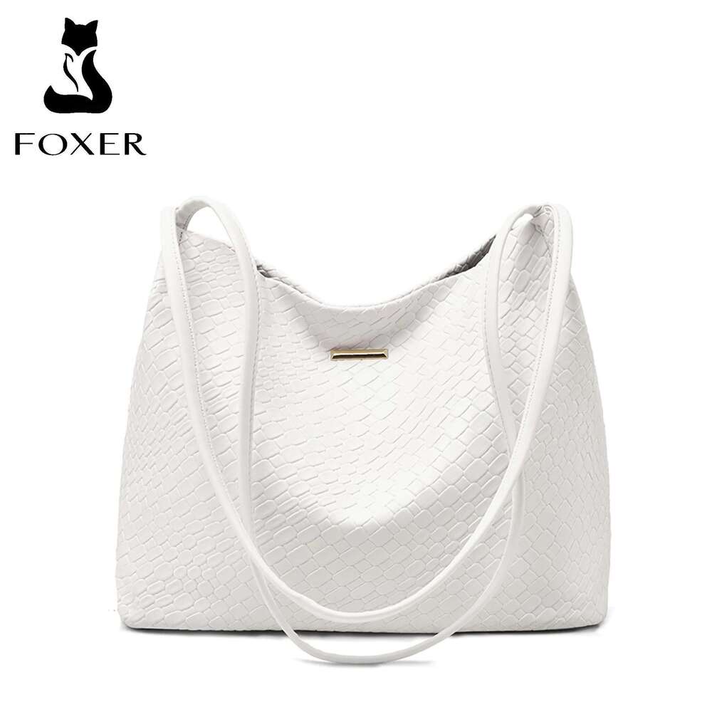 Designer Bag FOXER Designer Women Soft PU Small Shoulder Lady Underarm Tote Bag Female Summer Large Capacity Handbag