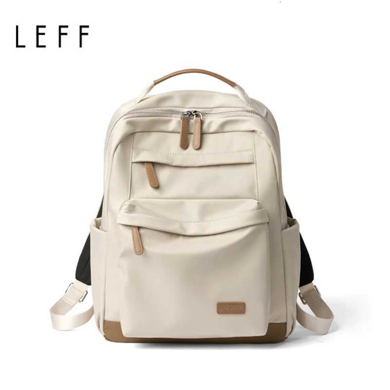 LEFF Women Backpack High Quality Large Capacity Laptop Backpacks Trendy Female Commuting Backpack Waterproof Outdoor Travel BagsW251114
